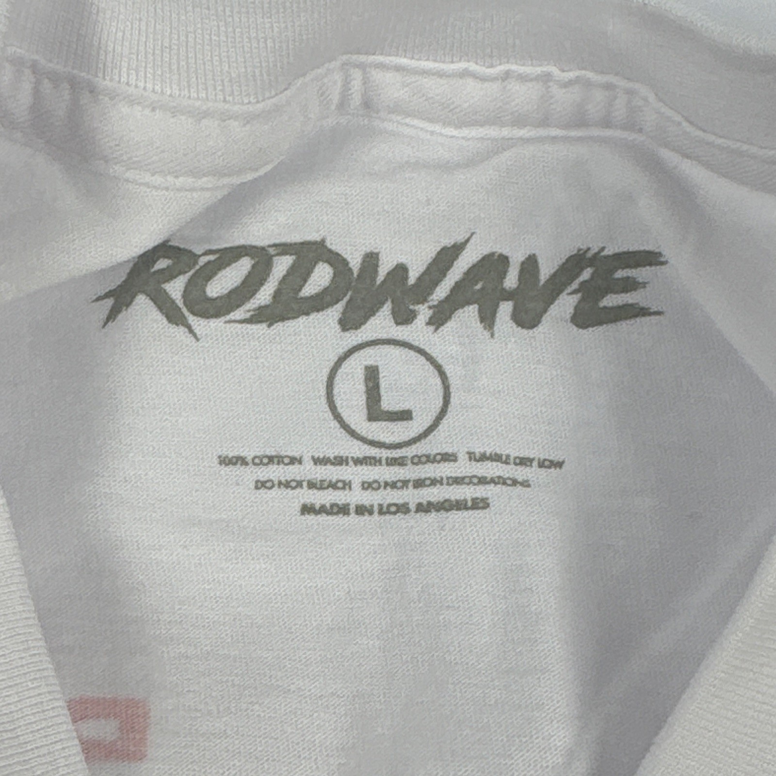 RODWAVE Beautiful Mind Tour White Graphic Logo Crew Neck Tee Men’s Regular L