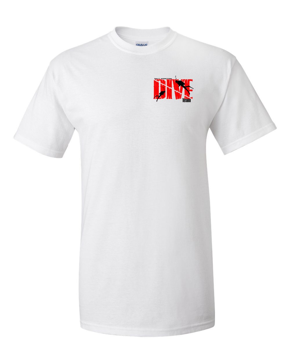 Salt Addiction scuba diving Short Sleeve T Shirt Ocean dive flag apparel