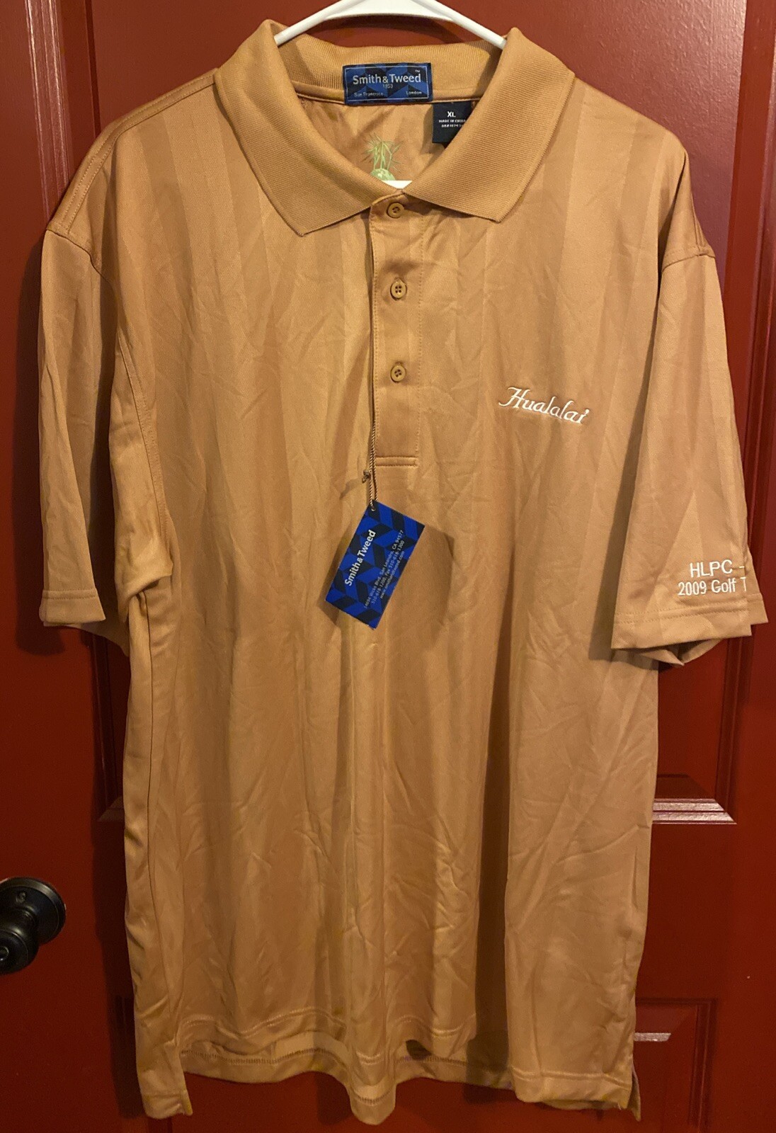 SMITH & TWEED HUALALAI FOUR SEASONS 2009 TOURNAMENT GOLF XL POLO SHIRT HAWAII