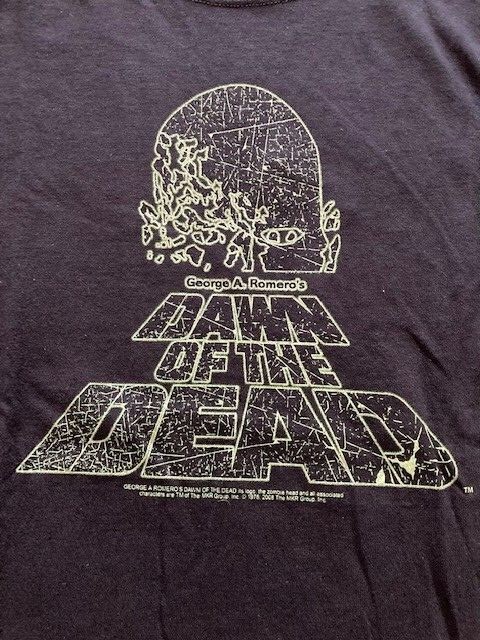 George Romero’s Dawn of the Dead Poster Style Black T-shirt NEW Licensed UNWORN