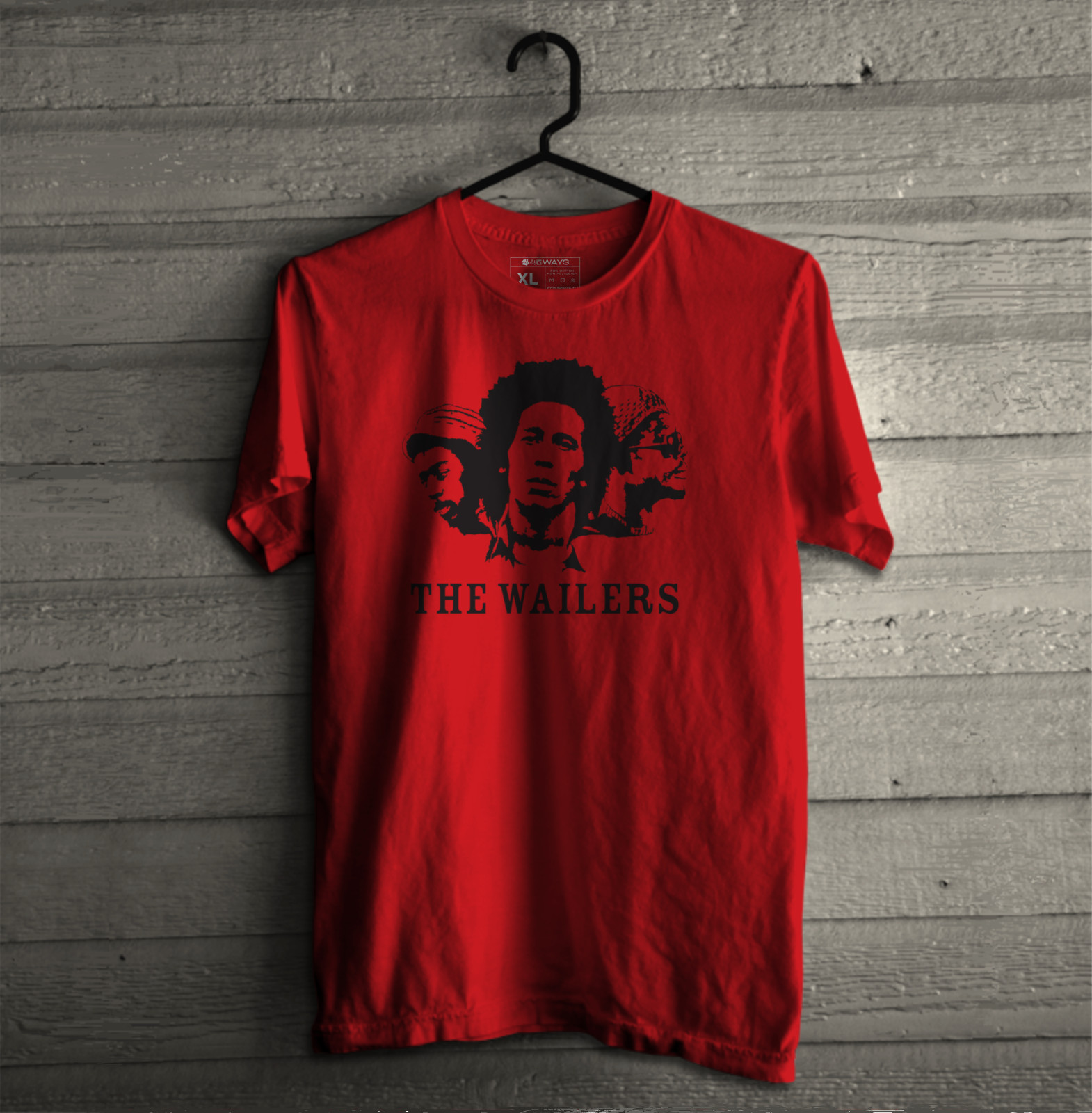 The Wailers Retro Unisex T-Shirt – Modern Fit Rasta Bob Marley Reggae tee S-2XL