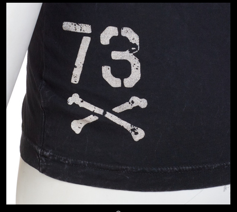 ARCHAIC by AFFLICTION Black STRONG CREST Short Sleeve Slim Fit T-shirt NWT