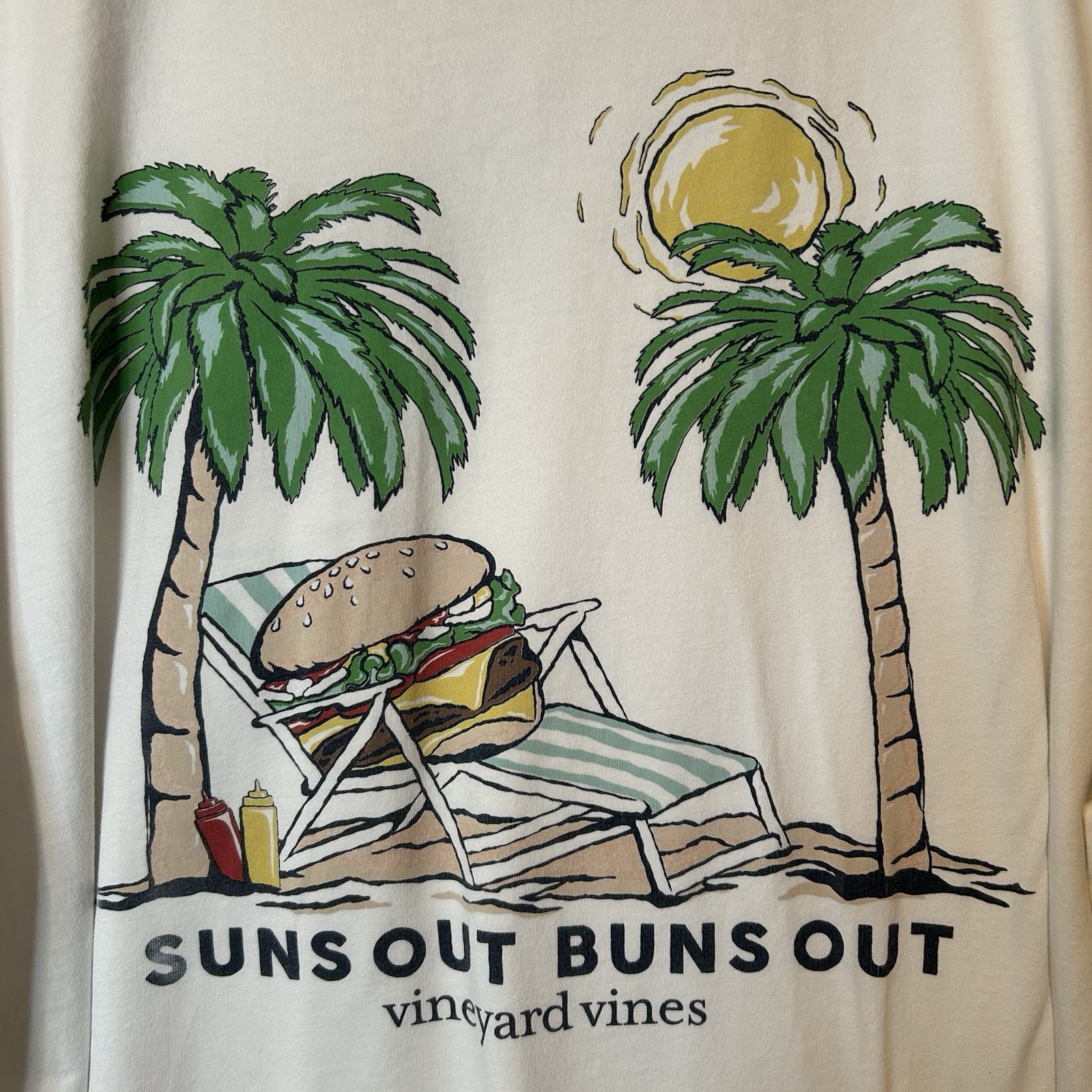 Vineyard Vines Suns Out Buns Out Shirt 3XB Big Tall Burger Summer Pocket BG1