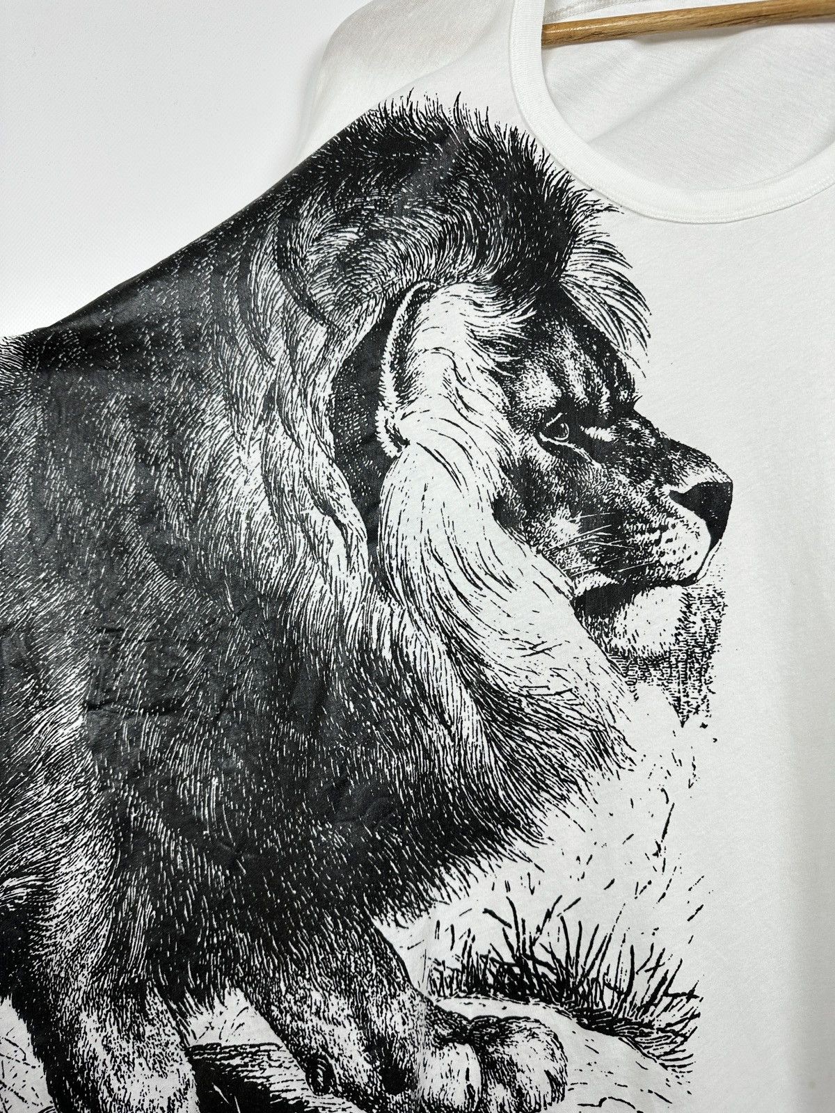 Vivienne Westwood Anglomania Graphic Lion Orb White T-Shirt Size OS