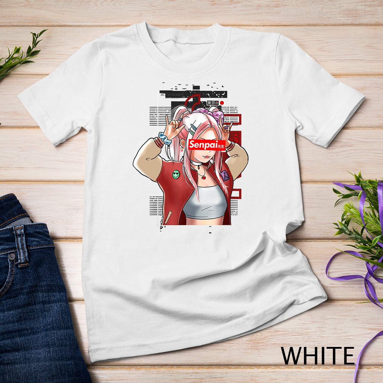 Anime Girl – Otaku Kawaii – Japan Art Anime T-Shirt Unisex T-shirt