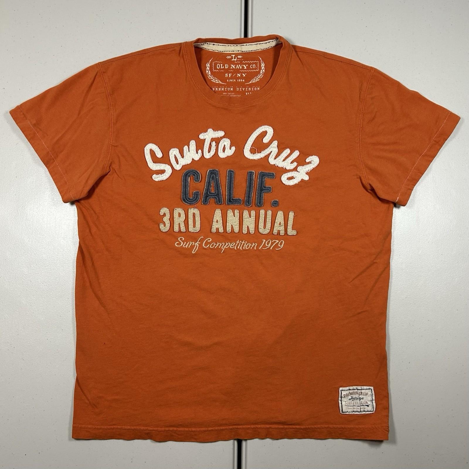 y2k Old Navy Santa Cruz Surf Shirt Size Large Abercrombie Style Preppy Casual