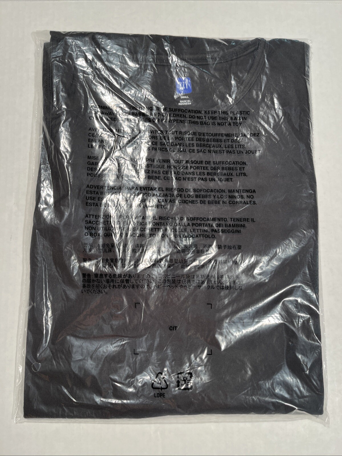 YZY Yeezy Gap Engineered By Balenciaga Loose Tank Top Men’s Size SMALL Black NEW