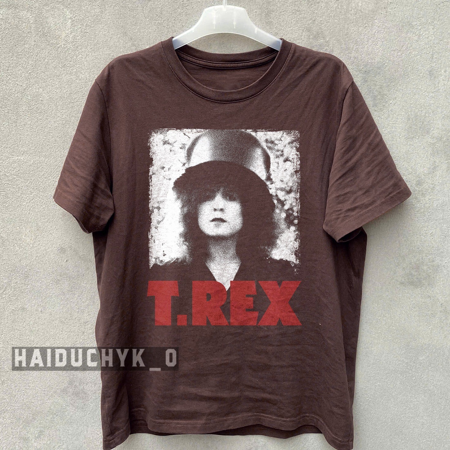 T.Rex Rock Band Marc Bolan Music Unisex Russet T-shirt Size S-5XL