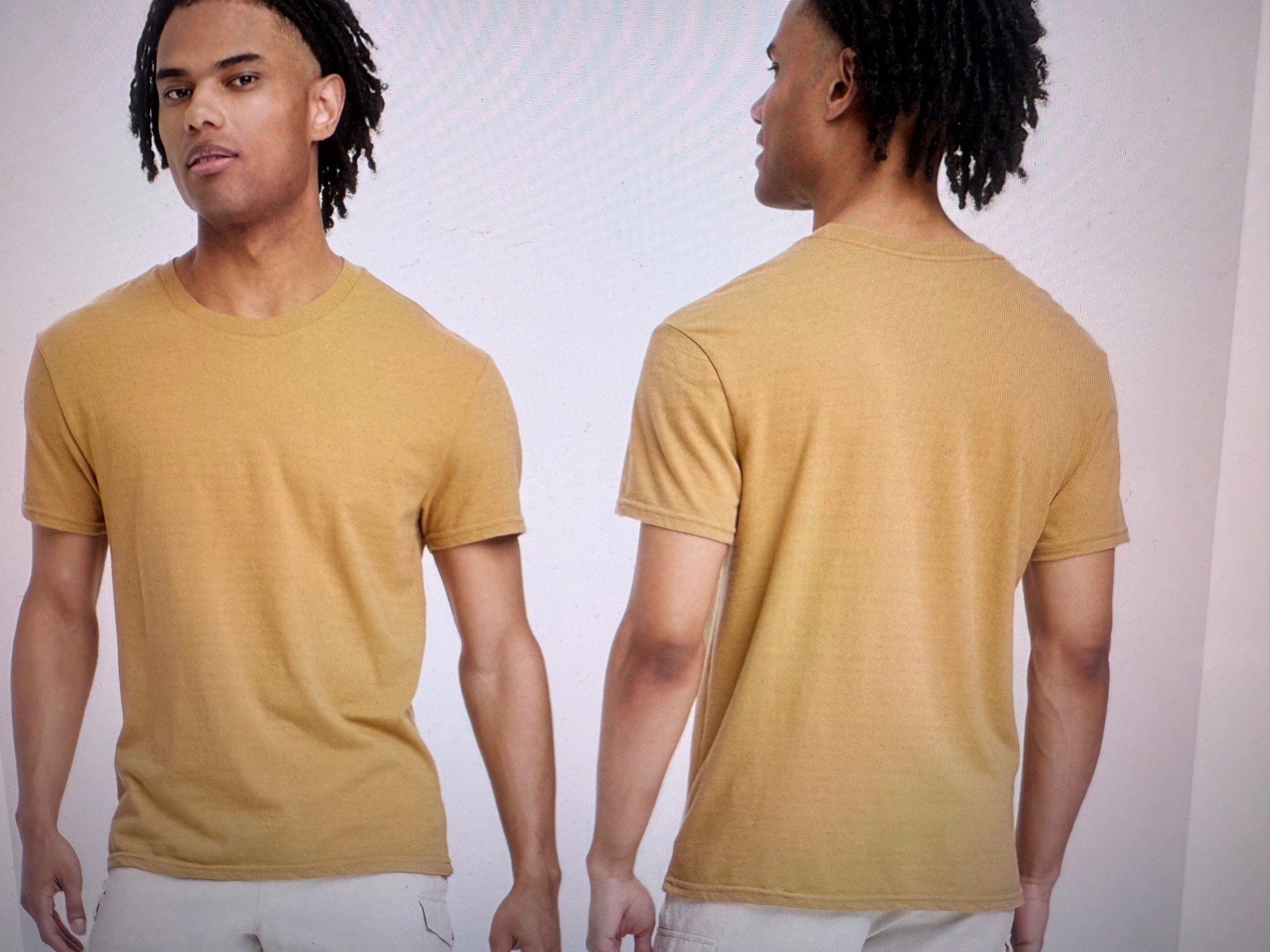 Goodfellow Co – Gold – Mens Short Sleeve T-Shirt – LARGE