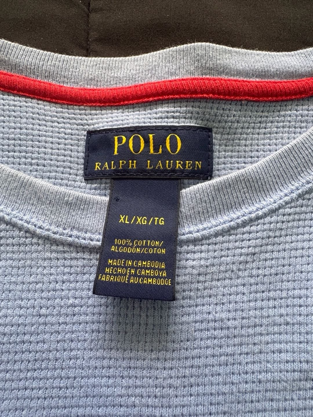 Polo Ralph Lauren Blue Waffle Knit Short Sleeve T-Shirt