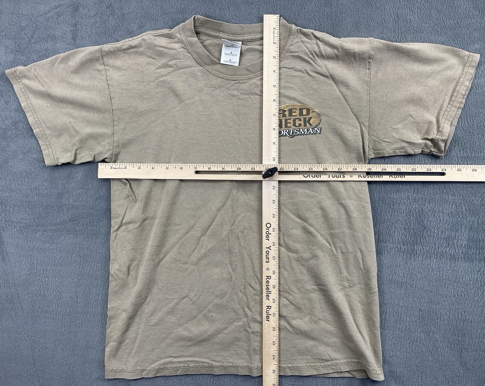 Vintage Redneck Sportsman T Shirt Medium Tan Buckgear Deer Hunting Tree Sand