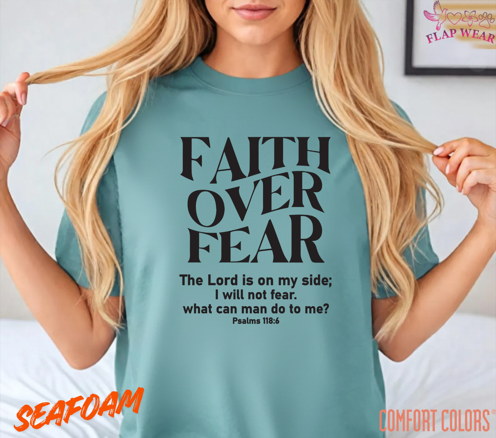 Unisex Faith Over Fear Christian T-Shirt, Men T shirt,Women T shirt Gift Religio