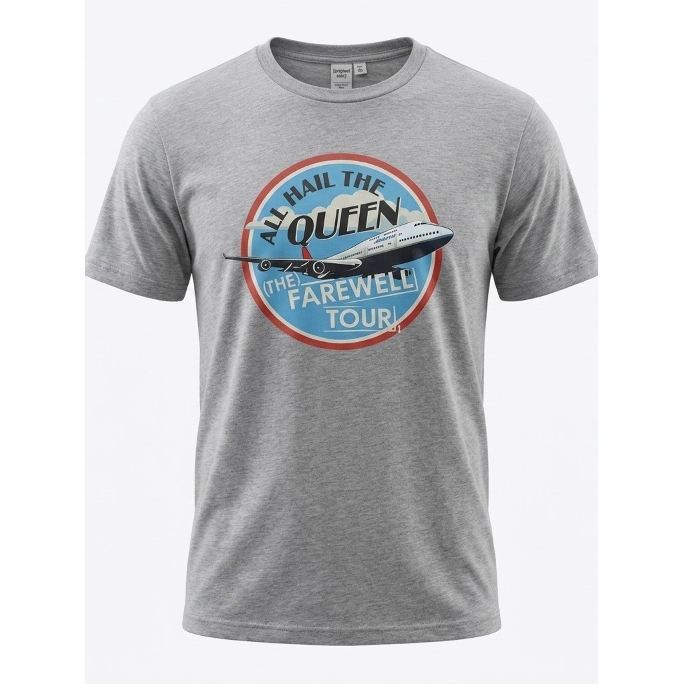 District Made Men’s Gray Delta Air Lines “All Hail The Queen” 747 Size XL
