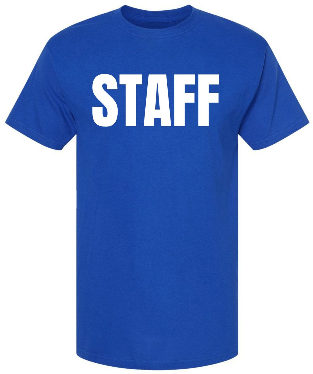 Staff T Shirt Printed Work Uniform Crewneck Tee Event Security Team Shirt