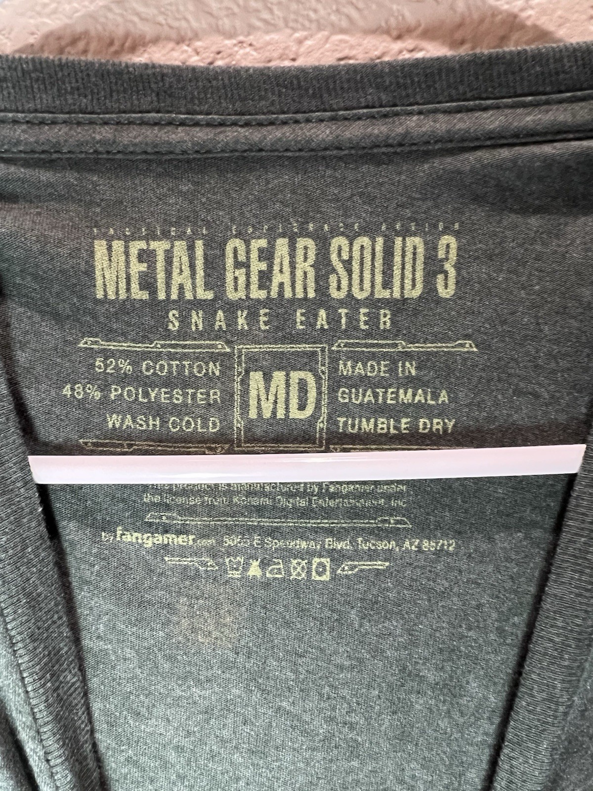 Metal Gear Solid 3 Snake Eater Tshirt Size Medium