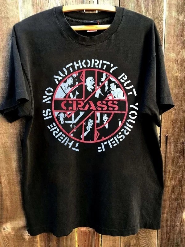90s Crass Rock band Men Women Basic Black T shirt Unisex Men Women S-5XL