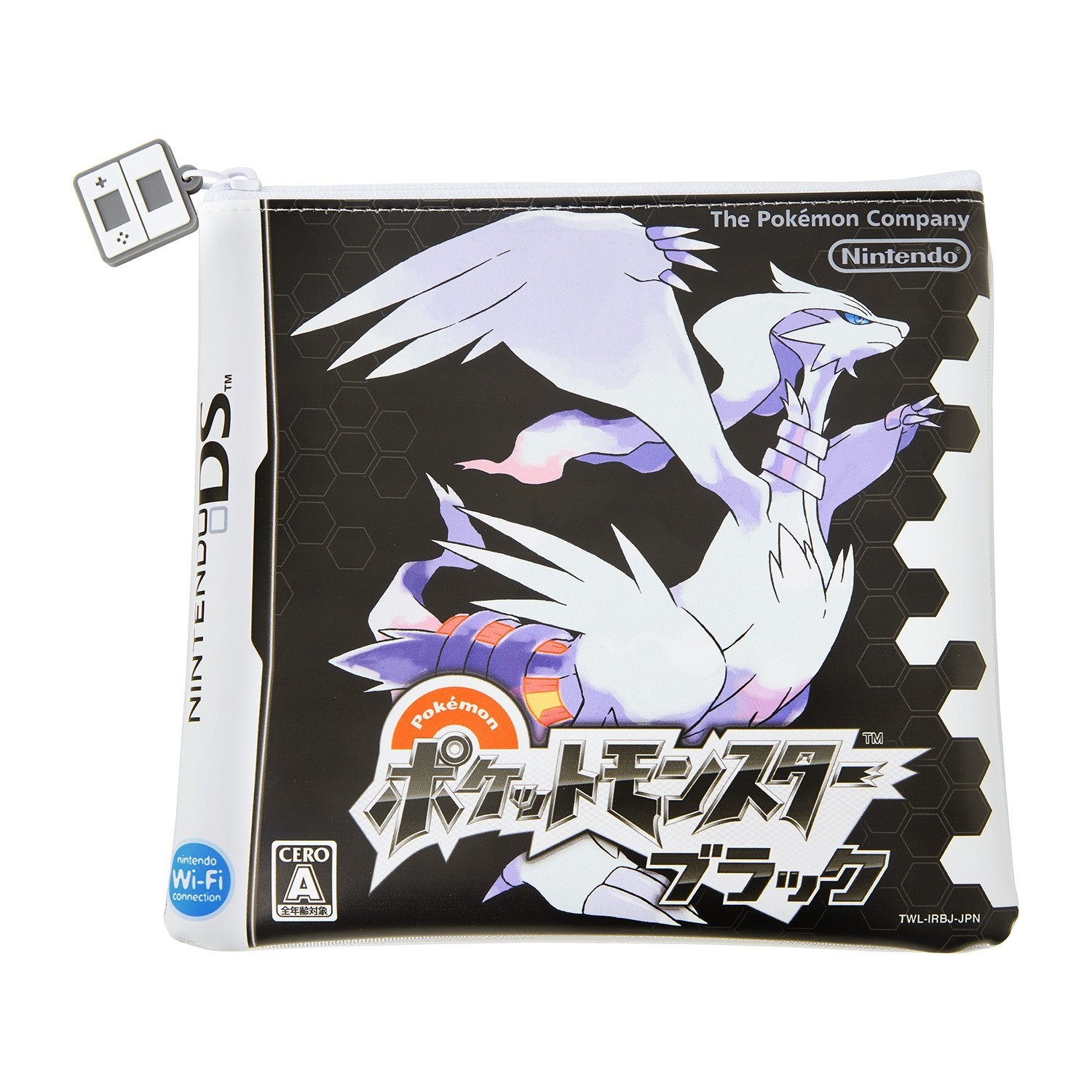 Pokemon Center T-Shirt & Pouch Set Black Version DS Official Japan M/L NEW PSL