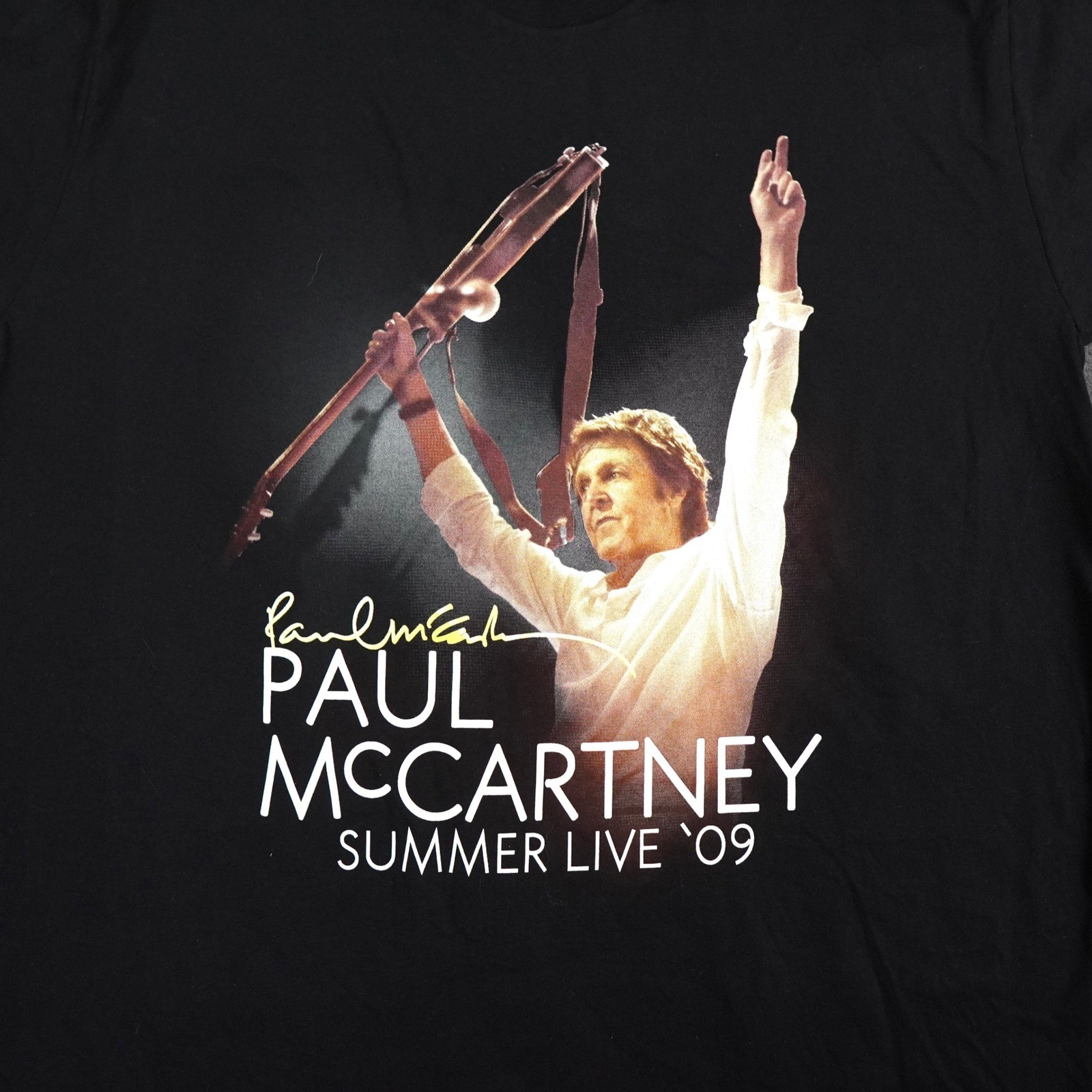 Paul McCartney T-Shirt Mens XL Black Summer Live 09 Boston Tour American Apparel