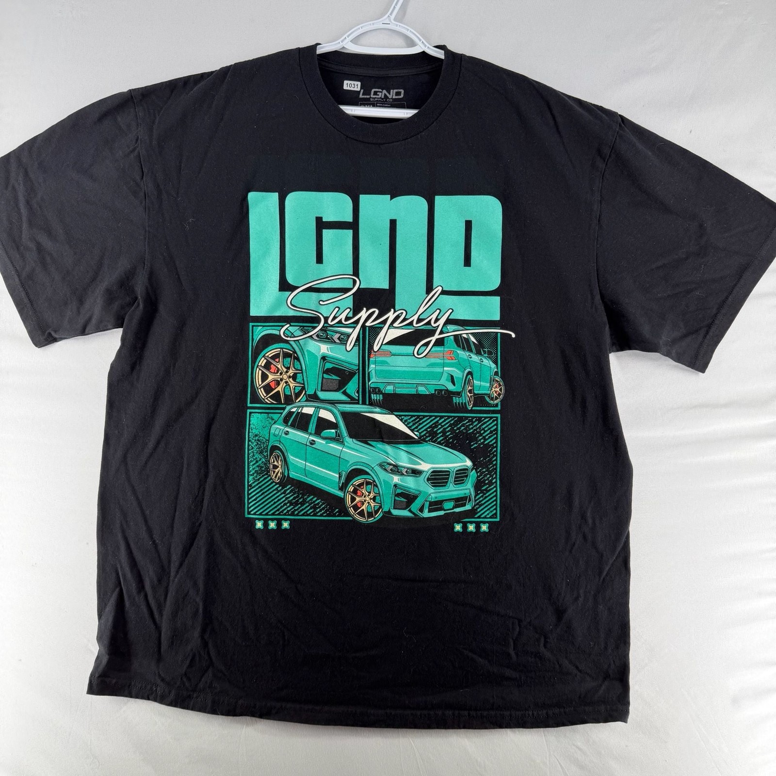 1031 2XL LGND Supply Co. Graphic Car Enthusiast T-Shirt