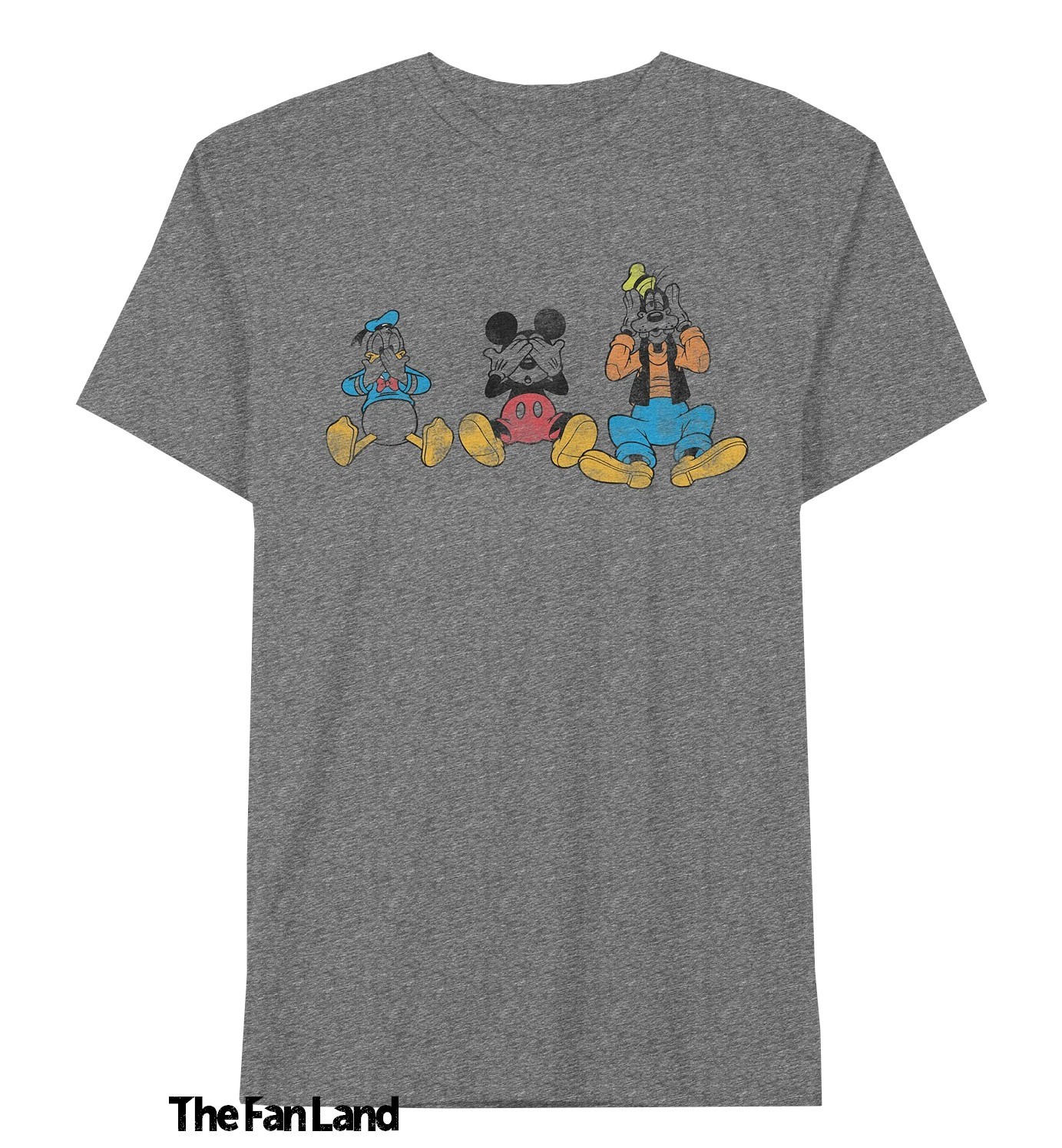 New Disney Donald Duck Mickey Mouse & Goofy Vintage Men’s T-Shirt