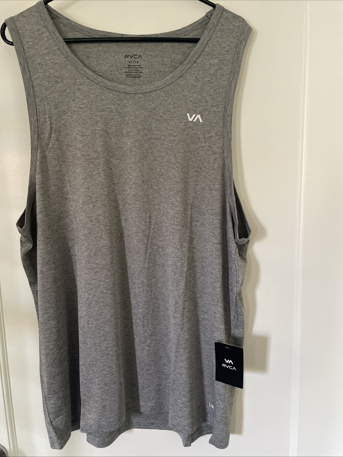 New RVCA Sport Active Tank Top Gym Running Street Style Men’s Shirt Size XXL