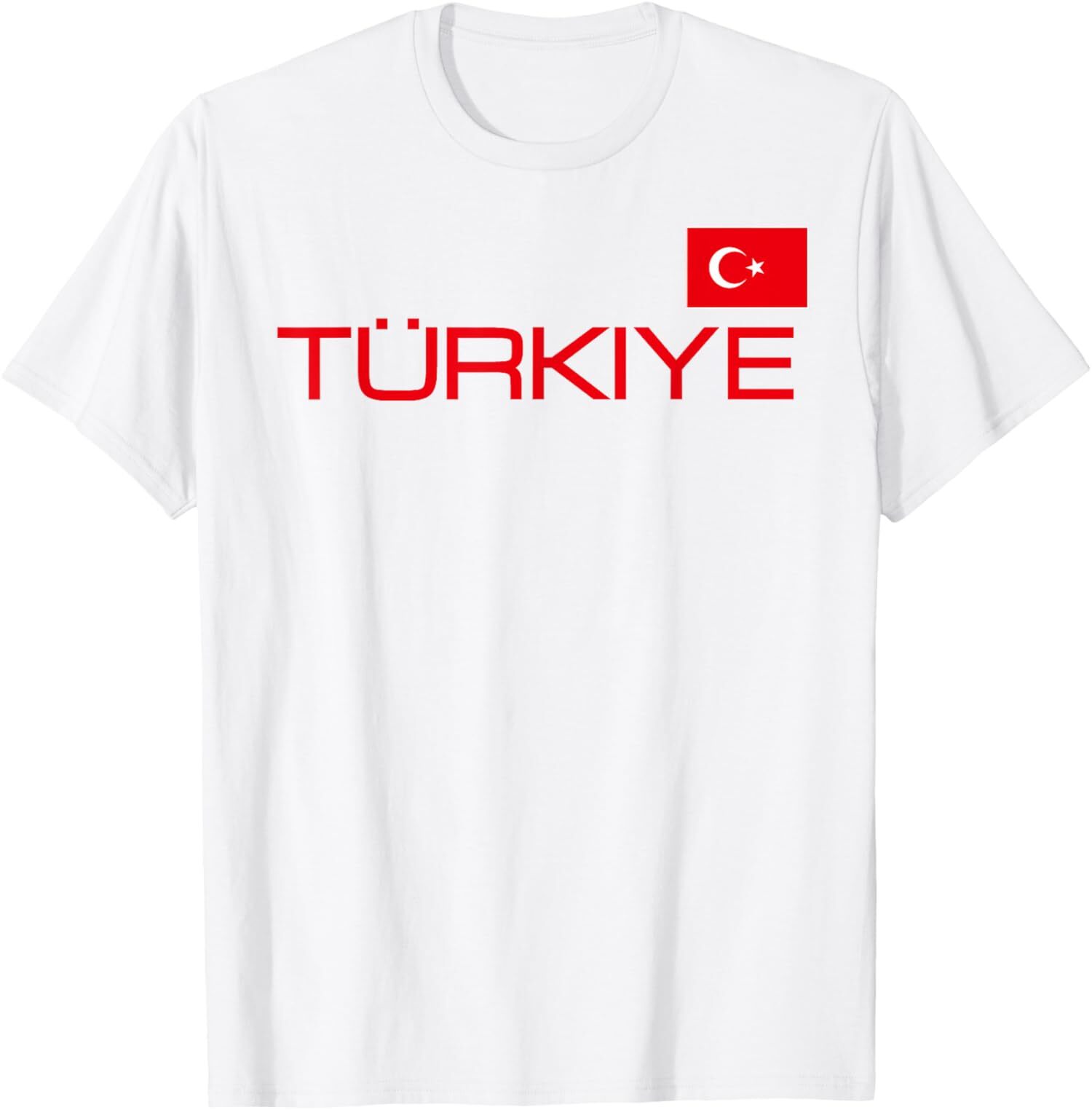Turkiye Flag Turkish Sports Support Theme Unisex T-Shirt