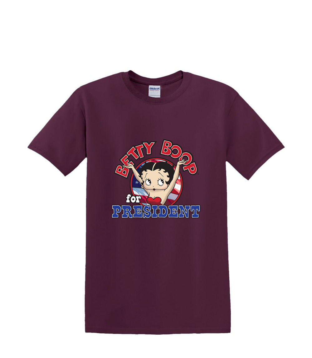 T-Shirt S to 2XL 3XL – BETTY BOOP -for PRESIDENT – Fun Humor Adult