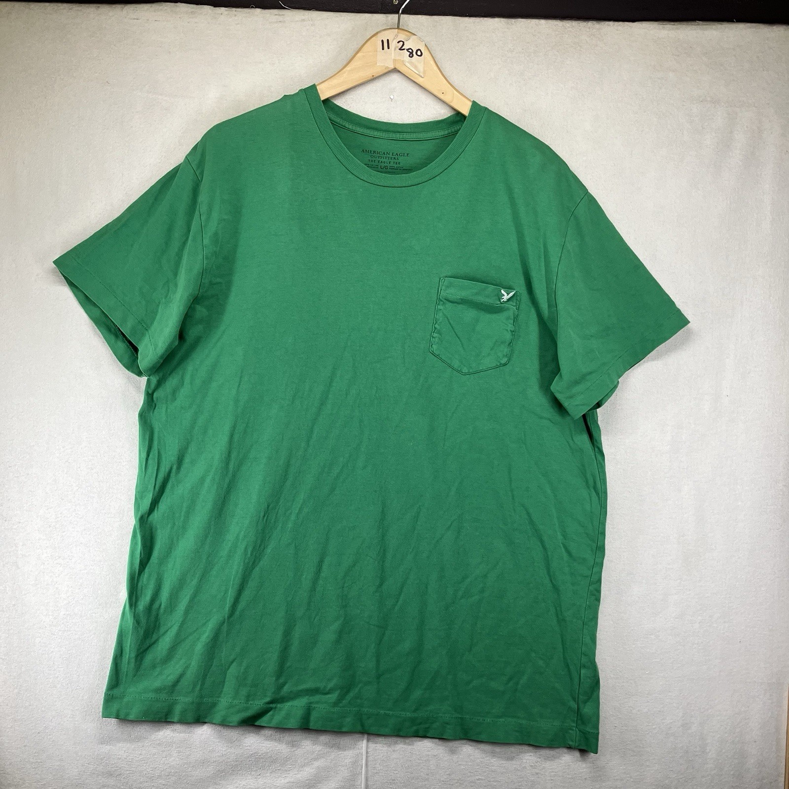Retro Vintage American Eagle Outfitters Pocket Tee Large Single Stitched Thin