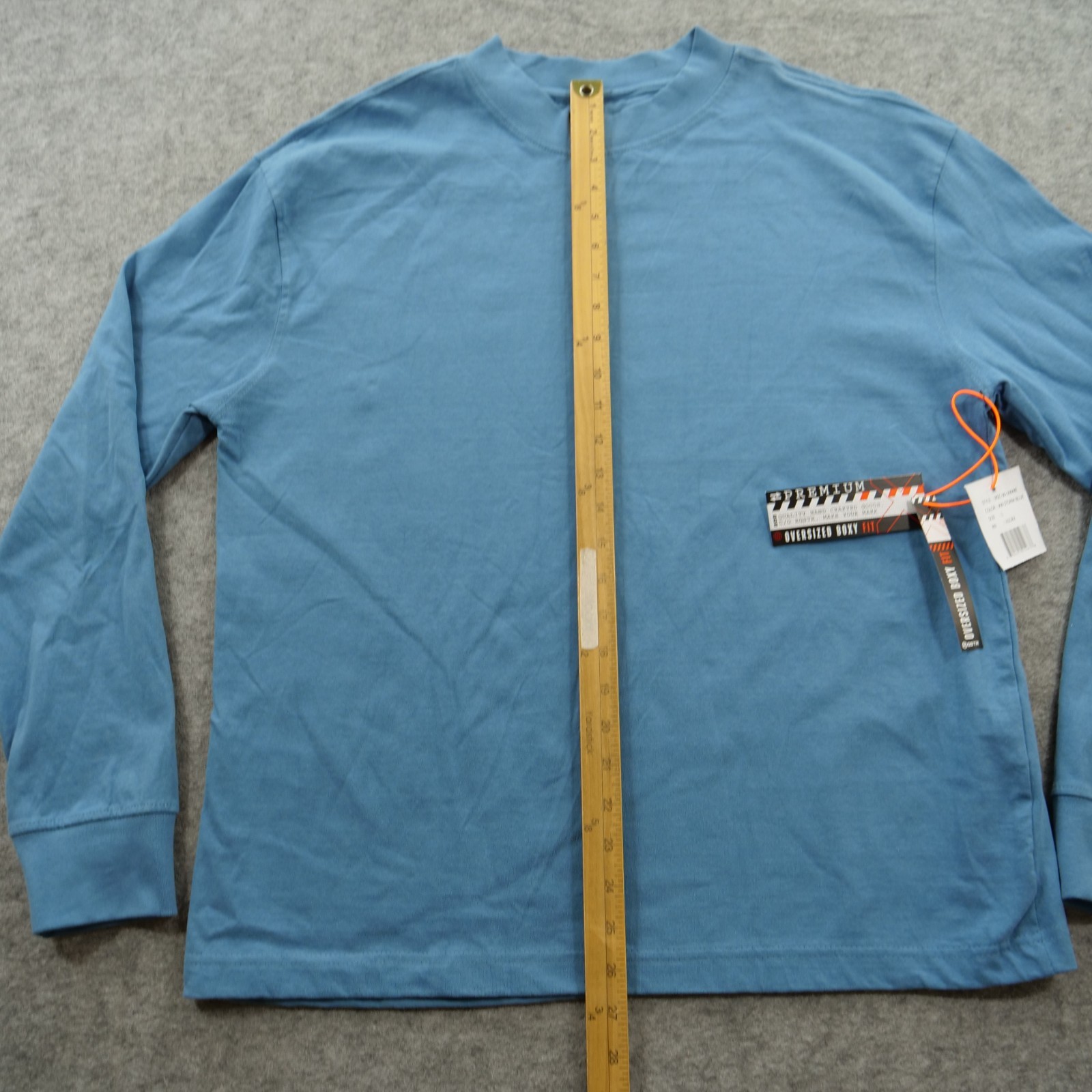 G-Star Raw Shirt Mens Large Blue Oversized Long Sleeve Crew Neck Streetwear New