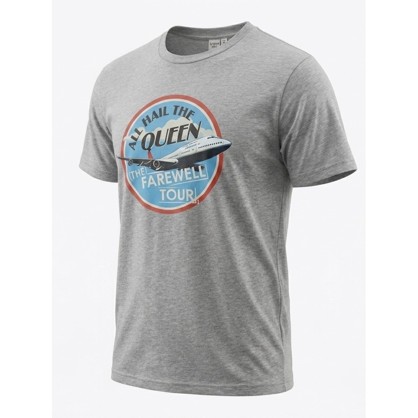 District Made Men’s Gray Delta Air Lines “All Hail The Queen” 747 Size XL