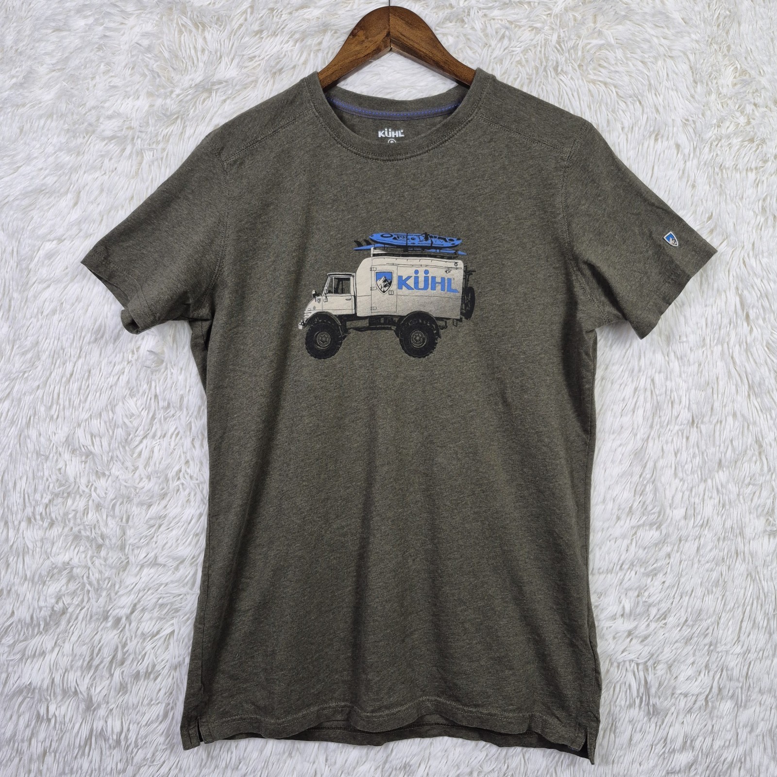 Kuhl Mens S Wildfibre Organic Cotton Graphic Print T-Shirt Hunter Green Outdoor