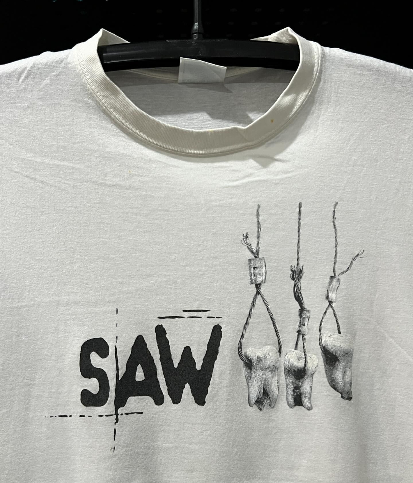 Saw Movie 90s white short sleeve Unisex T shirt Reprint tee NH12380