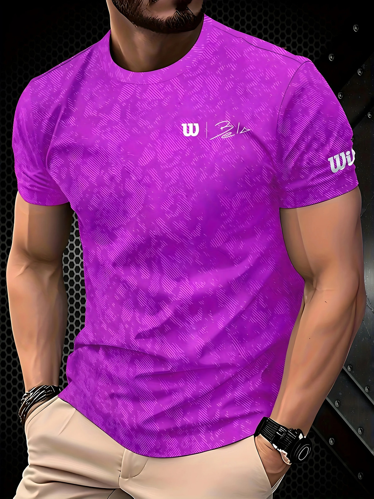 New men’s T-shirt for Summer 2026 quick-drying tennis breathable sportswear