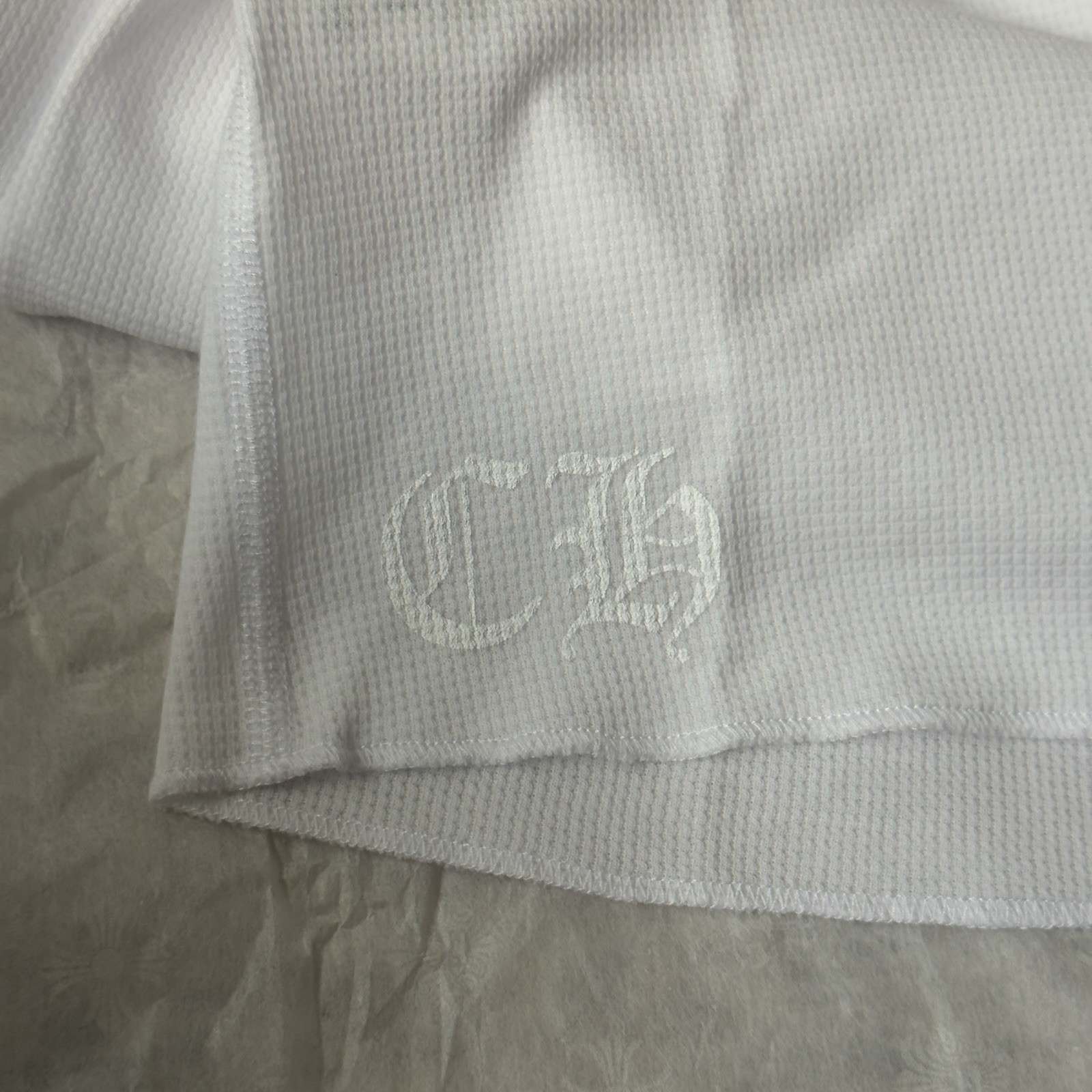 Chrome Hearts Vine Dagger Thermal Long Sleeve White *BRAND NEW*