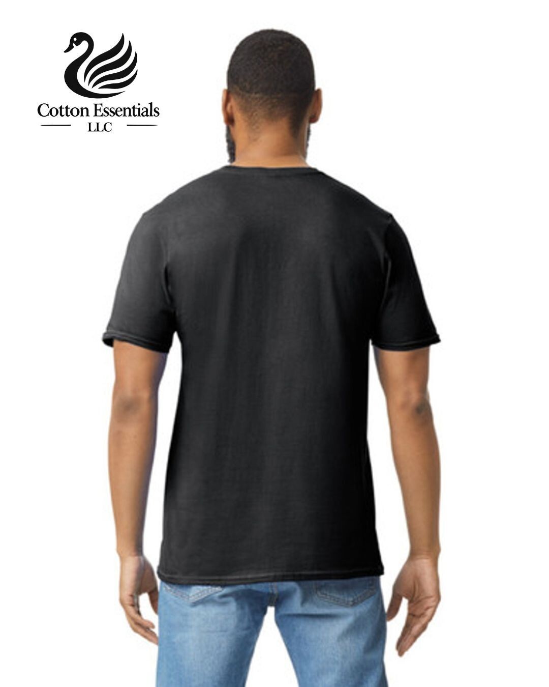 Gildan (6-pack) Black Solid Ultra Cotton Short Sleeve Blank Tee T-Shirt S-XXL