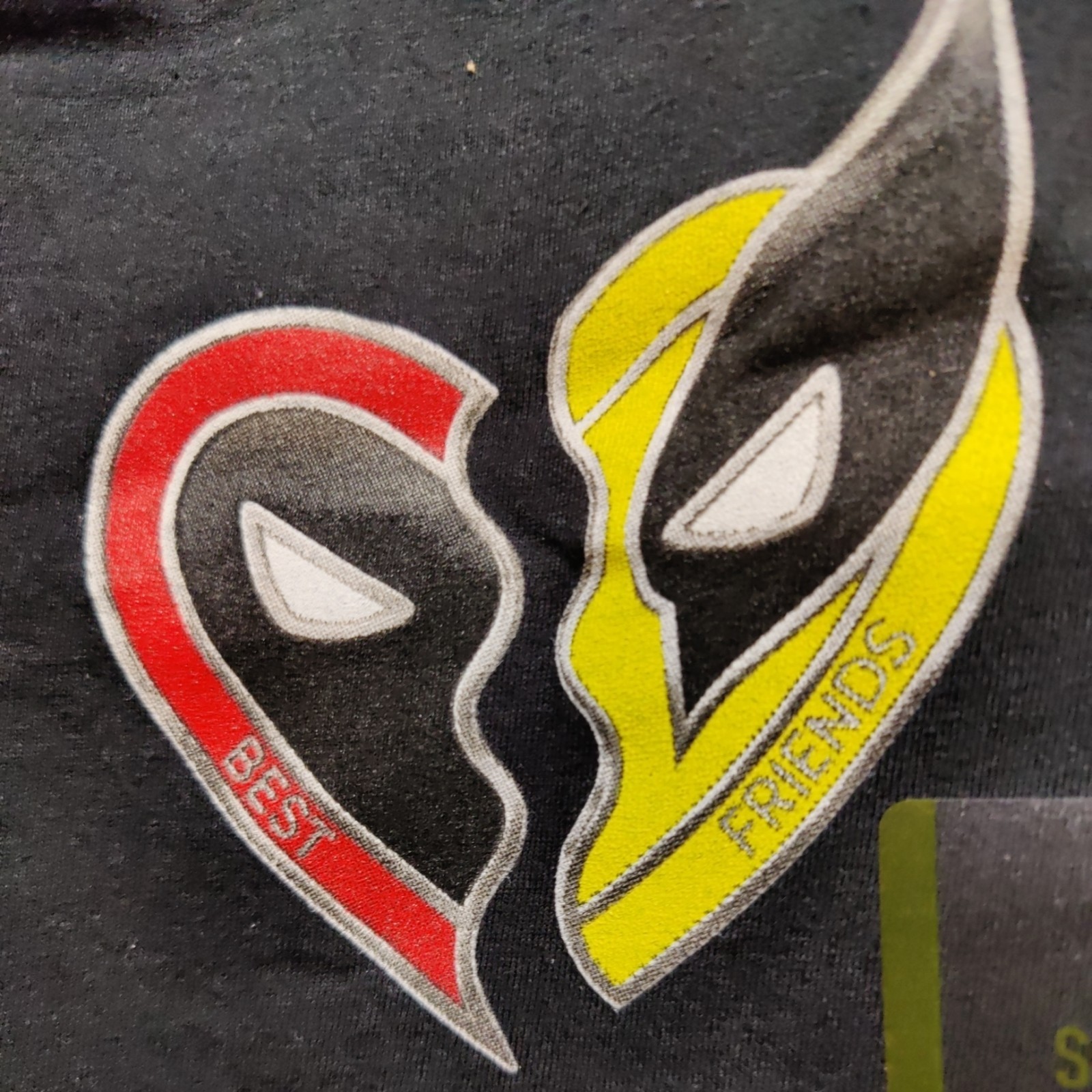 Marvel Deadpool & Wolverine Graphic T-Shirt Black Small NWT