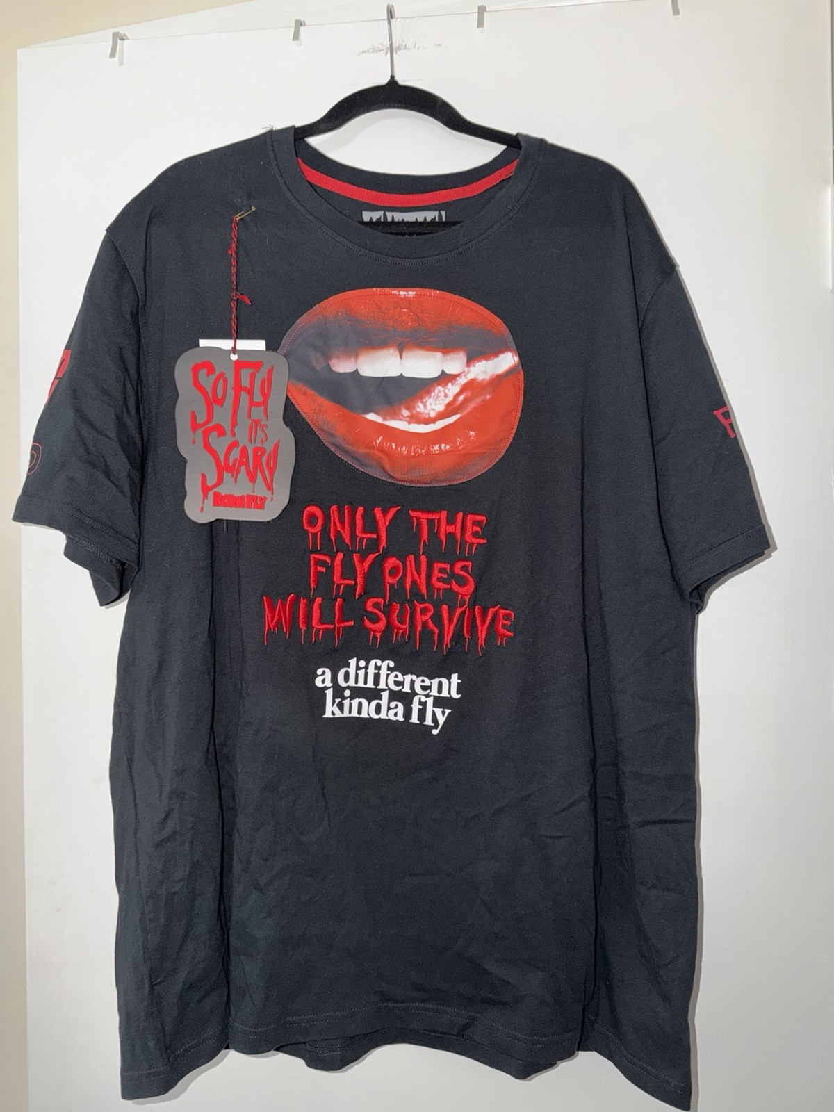 Black Born Fly Men’s So Fly It’s Scary T-Shirt Size 2X