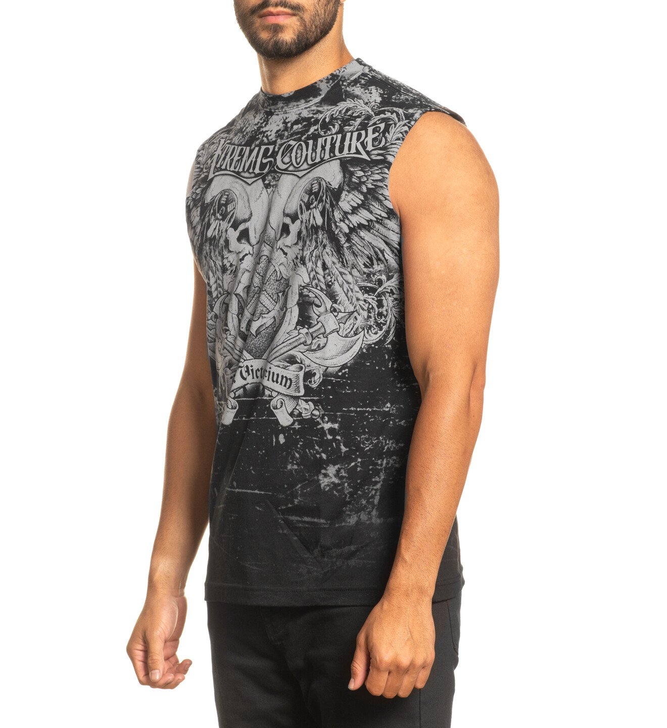 Xtreme Couture by Affliction Men’s Muscle Tee-Shirt Predato Tank Biker Skull