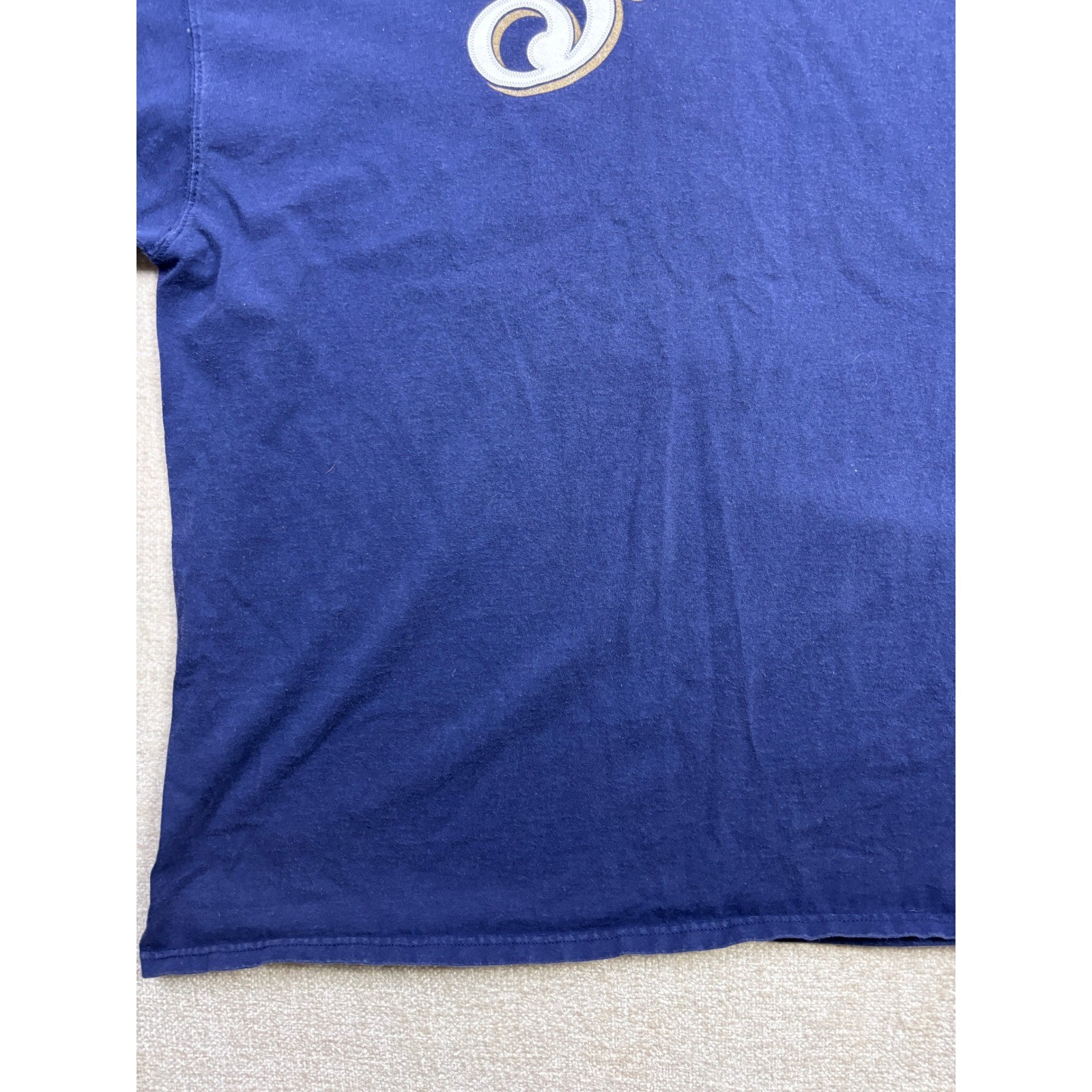MLB Milwaukee Brewers Navy Blue Dad 1 Graphic Shirt Mens 3XL Genuine Merchandise