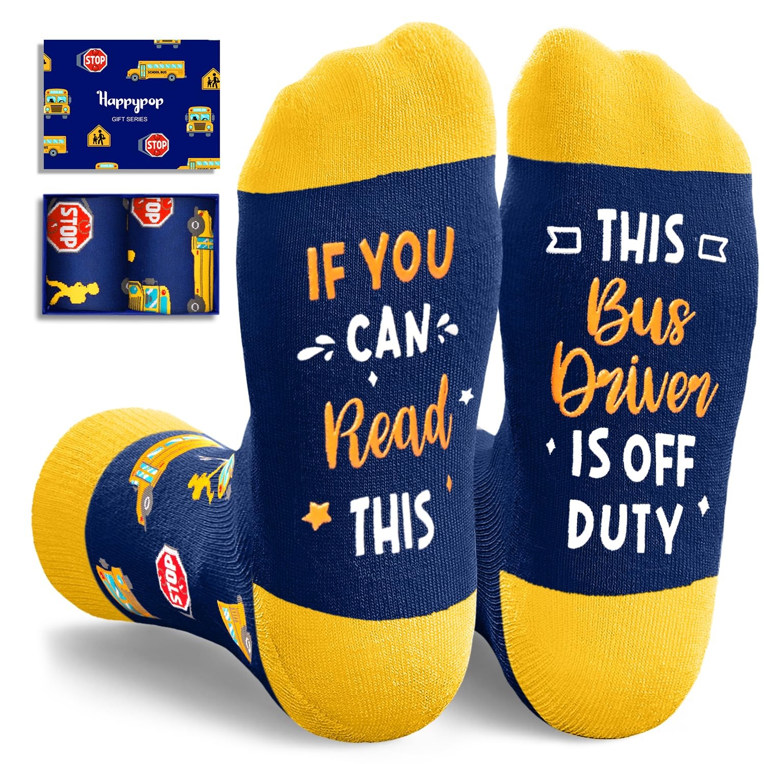 Bus Driver Gifts for Men – School Bus Driver Appreciation Gifts Christmas Socks