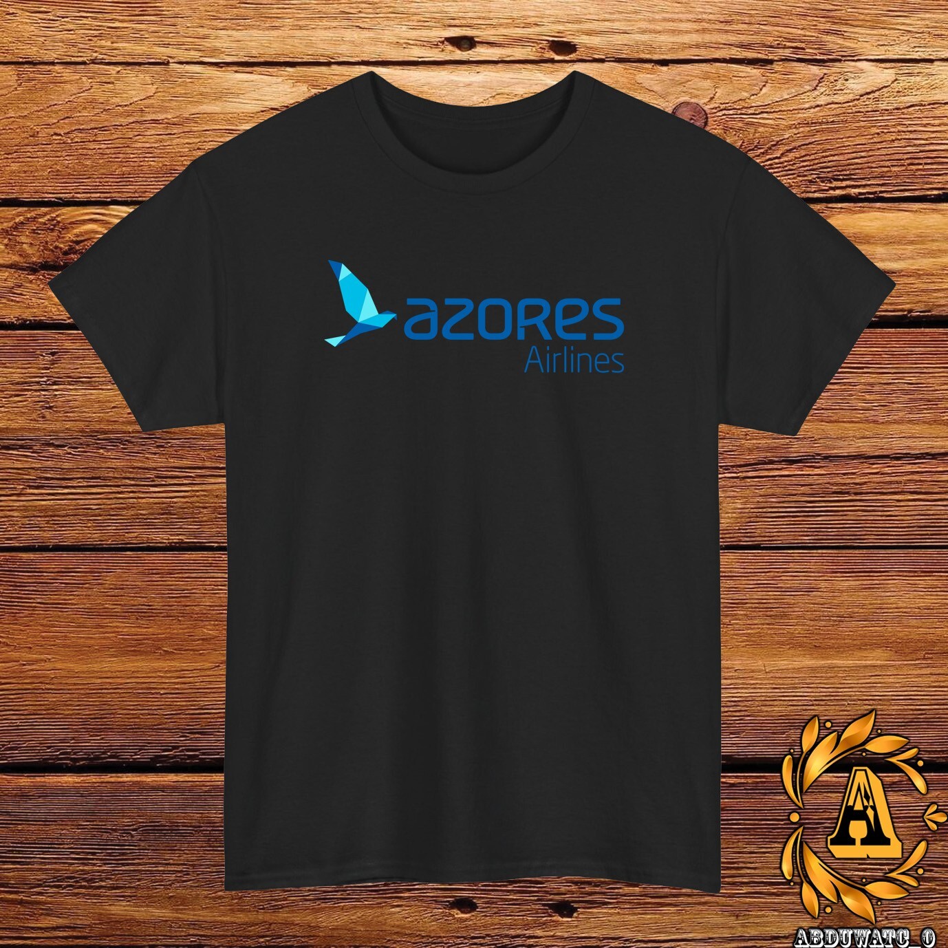 New Azores Airlines Logo T-Shirt Black/Grey/White/Navy/Red/Light Blue