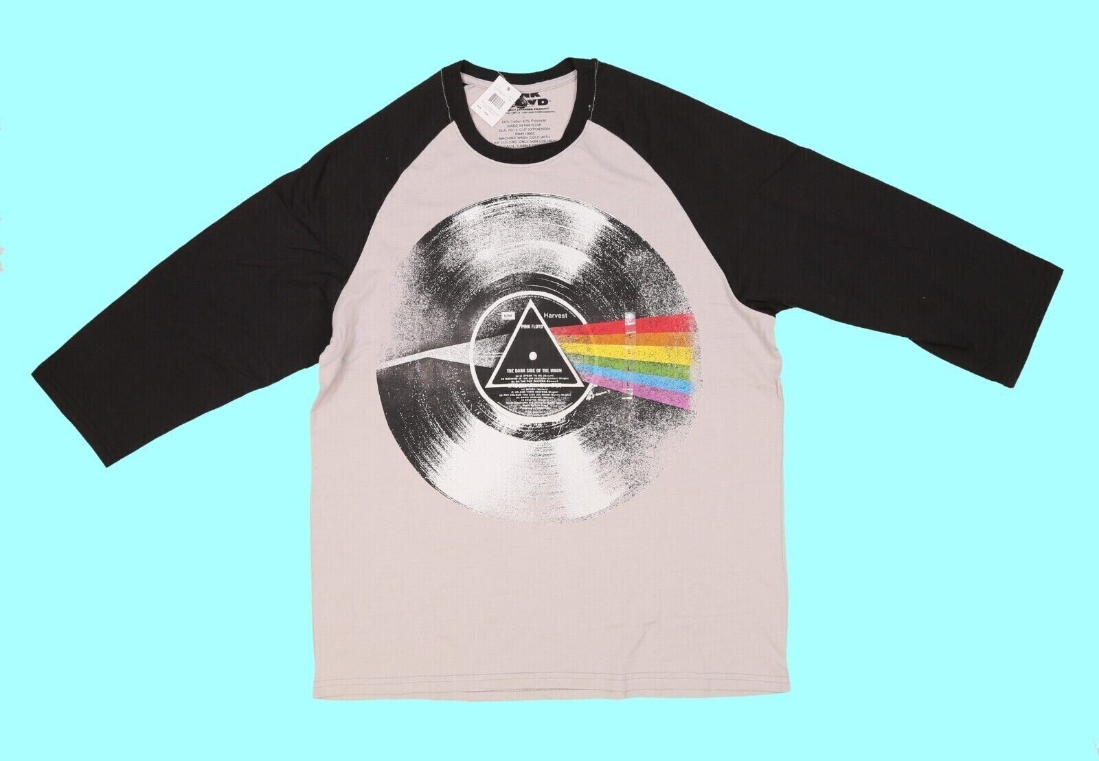 Men’s PINK FLOYD THE DARK SIDE OF THE MOON T-Shirt Long Sleeve Size: L