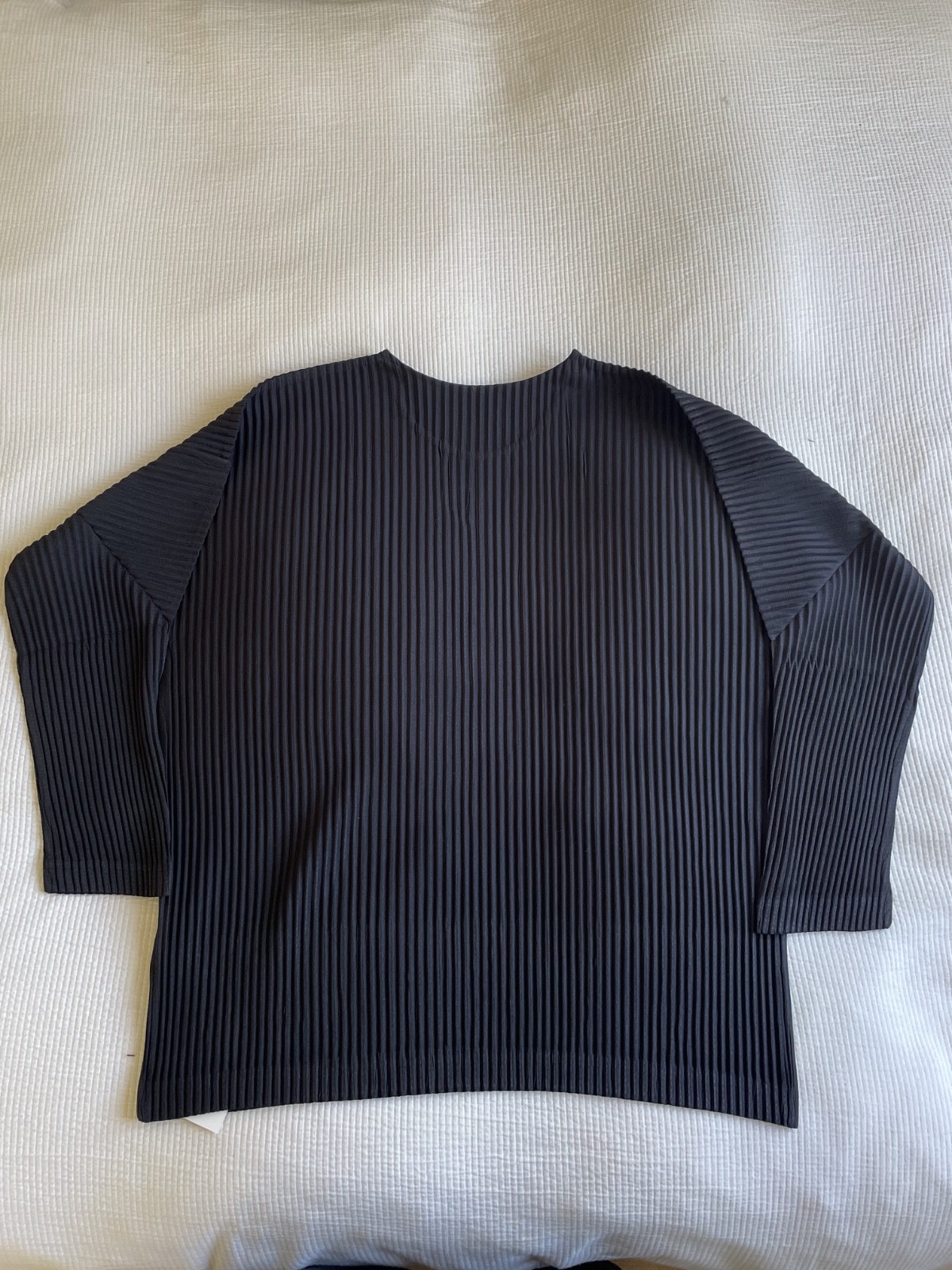 Issey Miyake Homme Plisse Black pleated Long sleeve Shirt