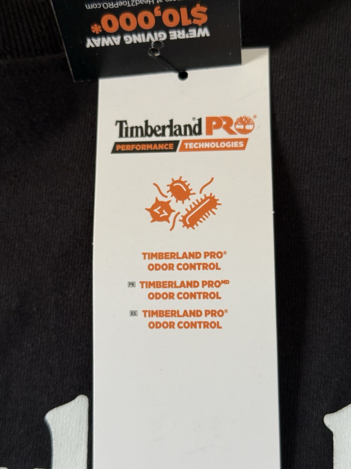 Men’s Timberland PRO Core Logo T-Shirt Athletic Fit Black NWT Men’s Size Small
