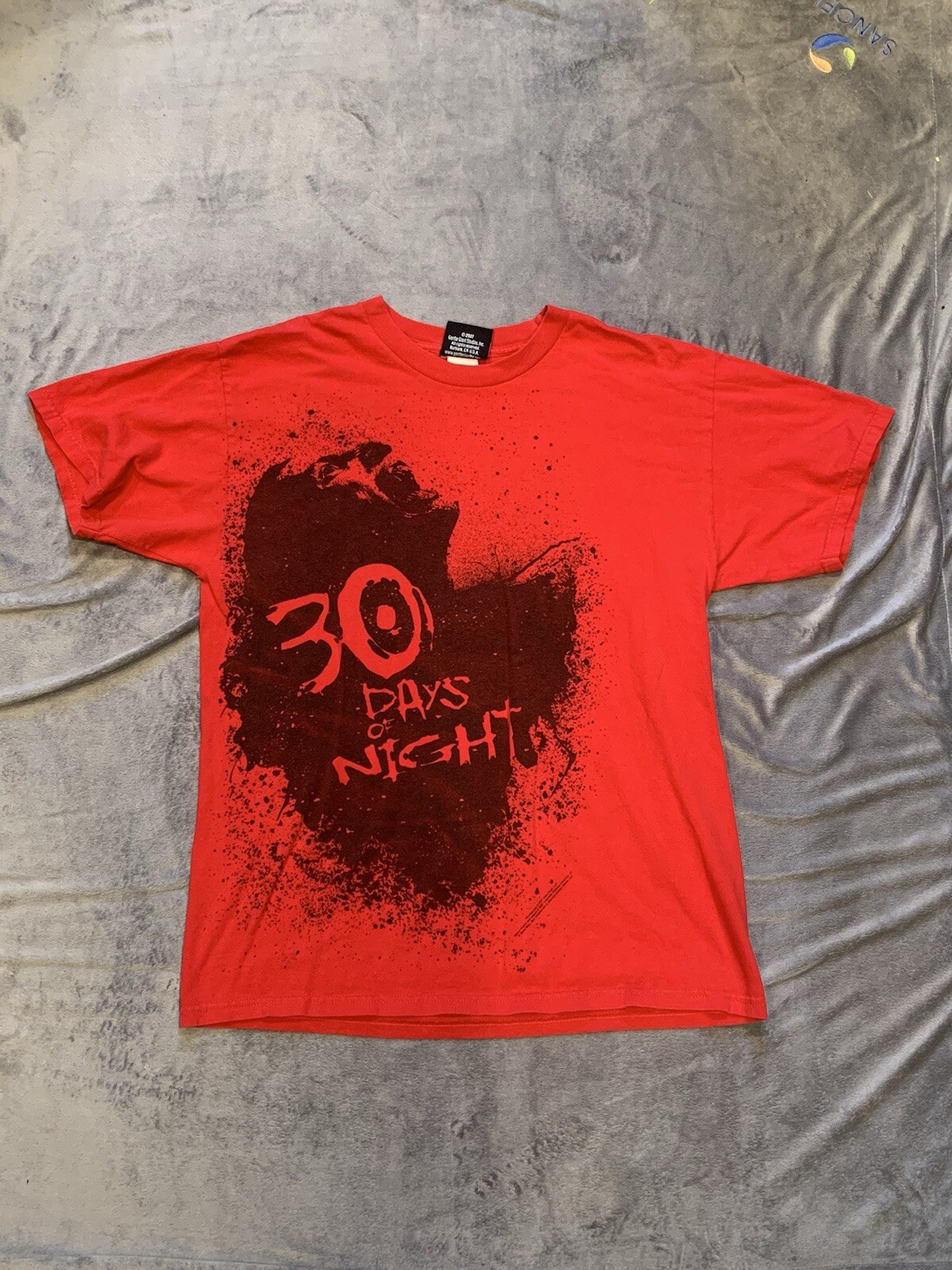 2007 Retro 30 Days Of Night Movie Promo Red Graphic T Shirt Size Large