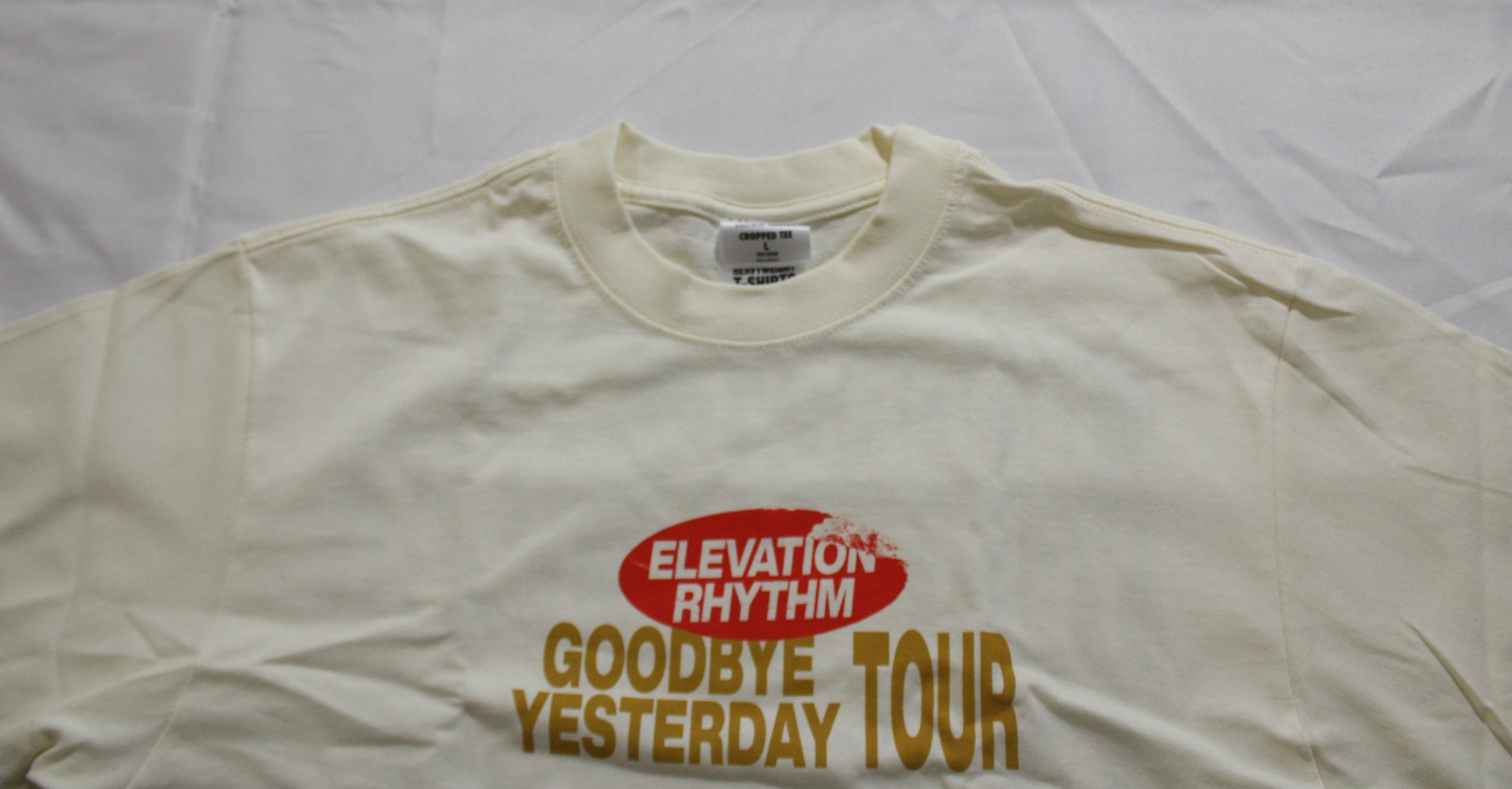 Elevation Church Unisex Adult’s Goodbye Yesterday Tour T-Shirt EH6 Beige Large
