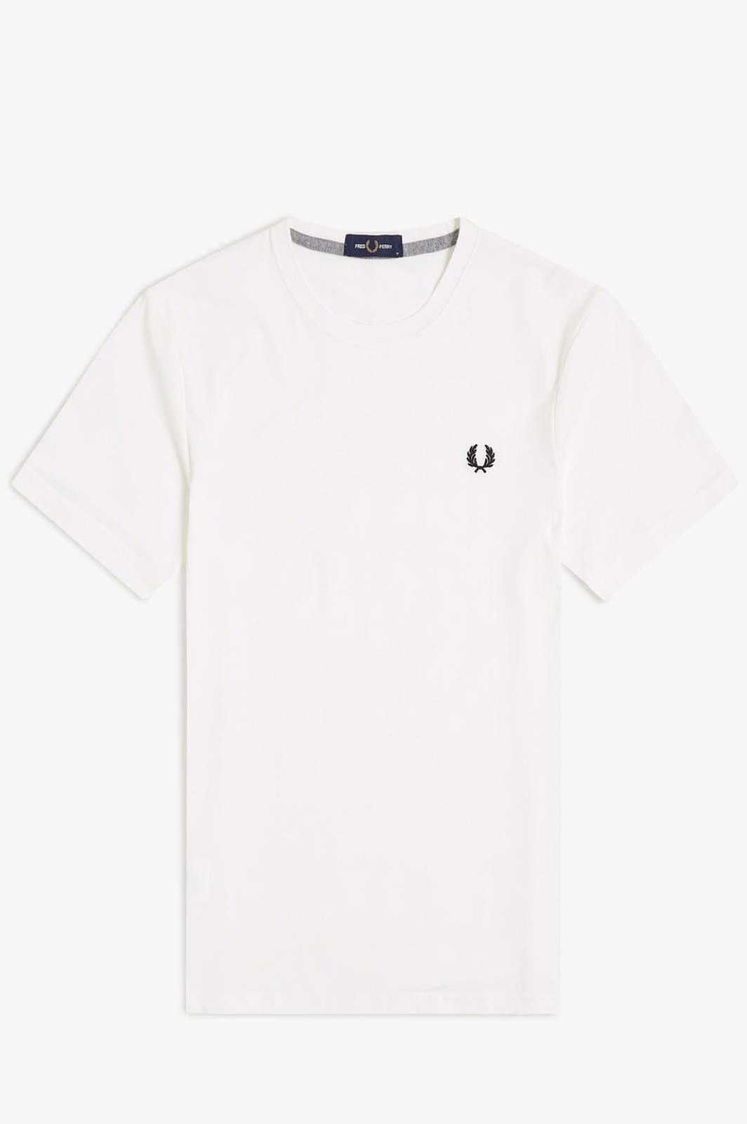 🔵 Fred Perry Crew Neck Tshirt m1600v White new ss26