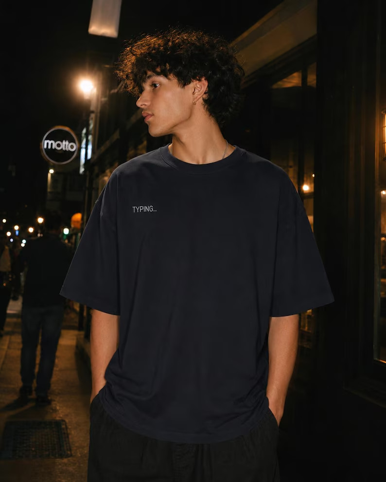 Oversized Streetwear Graphic Tee, Aesthetic Lyric Print Shirt, Trendy Y2K Unisex