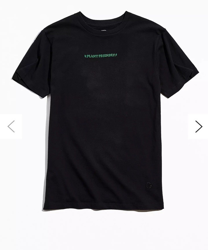 Urban Outfitters Re.Purpose Embroidered Plant Friendly T-Shirt Size Large