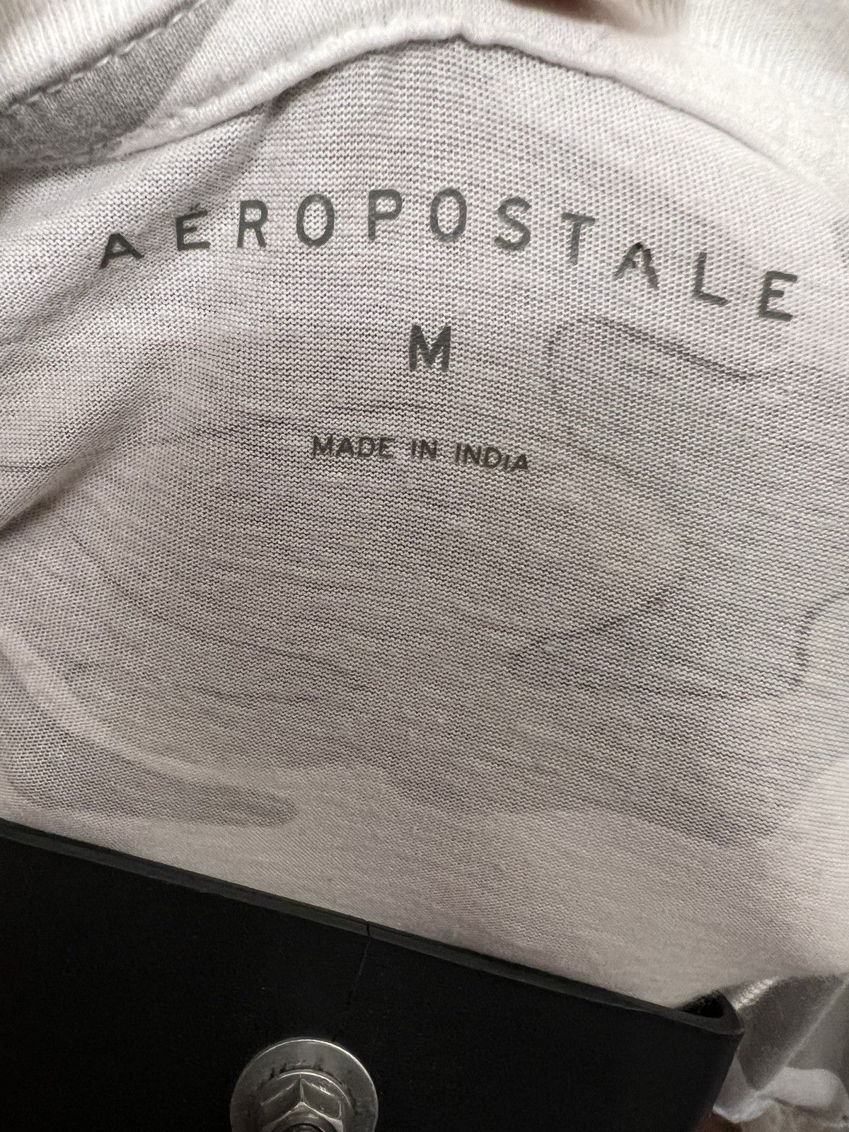 Aeropostale Shirt Mens M Gray Camouflage Brand Long Sleeve Graphic Casual Top A9